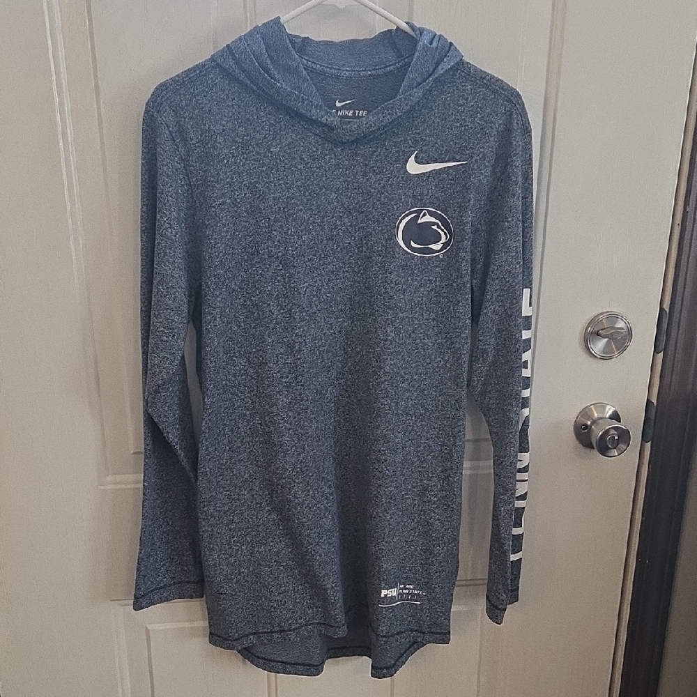 Nike Blue Long Sleeve Penn State Hoodie Size Small